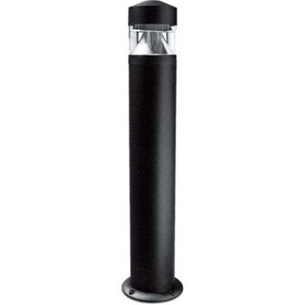 Dabmar Lighting Dabmar Lighting D850-B 120V Cast Aluminum Incandescent Bollard Light; Black D850-B